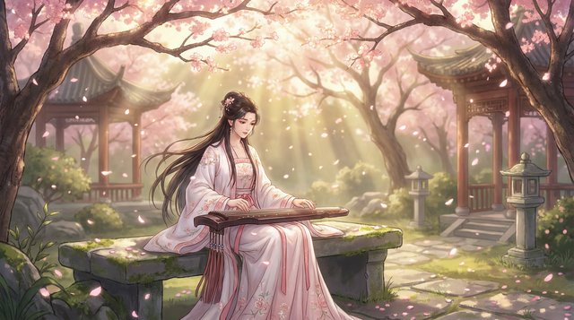 陈美娇美食视频：古韵琴声
